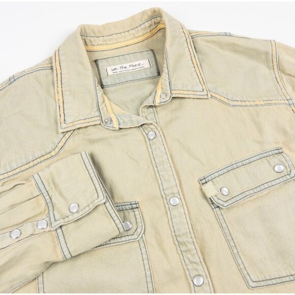 We The Free Tops - We The Free Tan Button Down Shirt